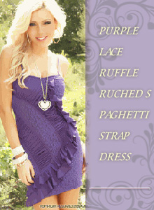 lace ruffle dress